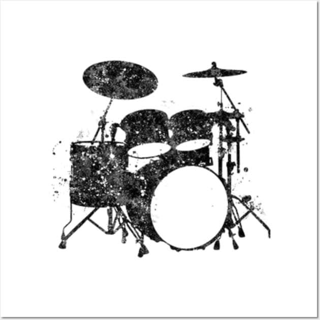 Drum Kit Wall Art by Drummer Ts